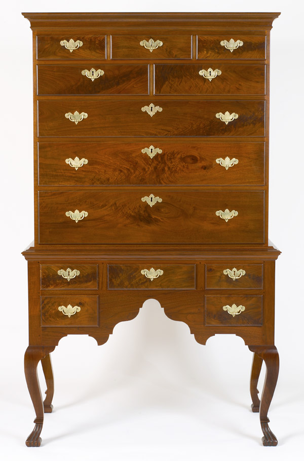 Flat Top Spanish Foot Highboy