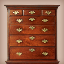 Flat Top Spanish Foot Highboy